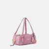 Torba bowlingowa Versace Tag z zamszu