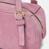 Torba bowlingowa Versace Tag z zamszu