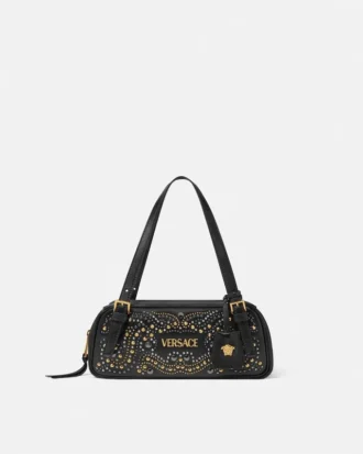 Torba na ramię Versace Tag z ćwiekami