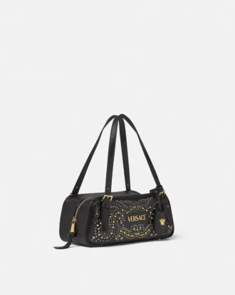 Torba na ramię Versace Tag z ćwiekami