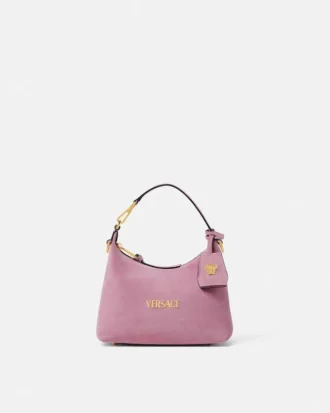 Torba Versace Tag Suede Hobo