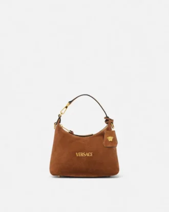 Torba Versace Tag Suede Hobo