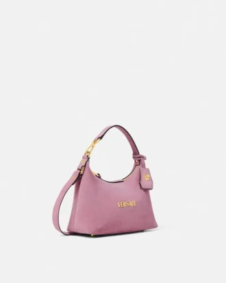 Torba Versace Tag Suede Hobo